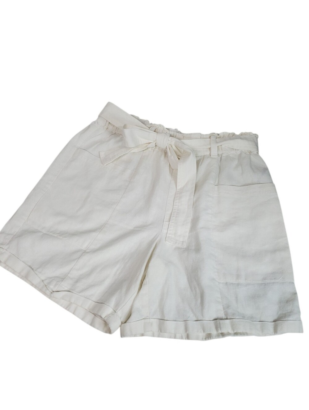 Preppy Classic Luxery Style Gloria Vanderbilt Petite Emilia Paperbag Shorts PS